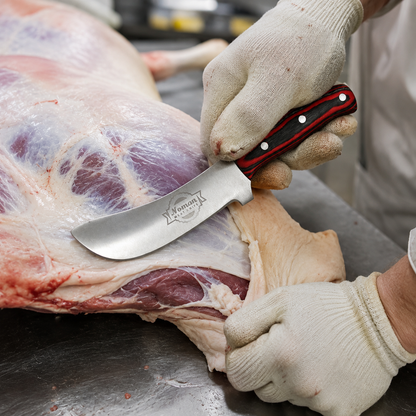 red skinning knife